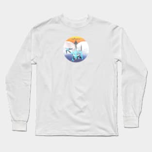 SMALL LOGO VORKATH SUNSET - OLYMPUS Long Sleeve T-Shirt